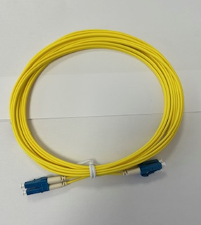 OS2 LC-LC Duplex LSZH 2mm, 5m, Yellow Fibre Lead - 5LCLC09DYE ...