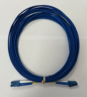 OS2 LC-LC Duplex LSZH 1.8mm, 10m, Blue Fibre Lead - 9-DX-LC-LC-10-BE-1. ...